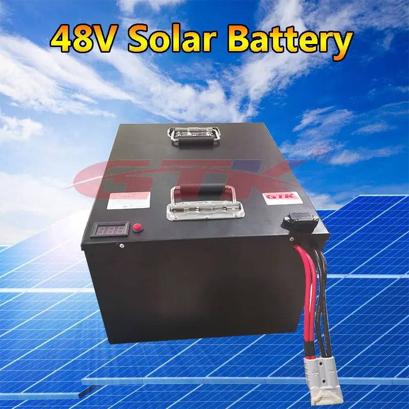 Gtk 48v Solar Lithium Battery 100ah 200ah Endurance Use At Night With Bms  For 10kw Solar Energy Panels Inverter+charger - Rechargeable Batteries -  AliExpress