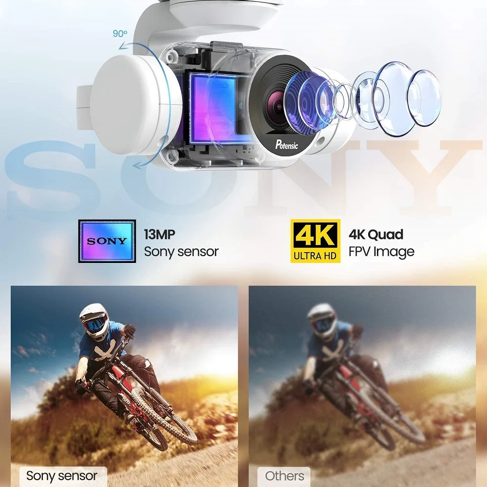 Potensic P1 Dreamer Drone With 4K Sony Camera 31Mins Flight Time WiFi FPV GPS RC Quadcopter Brushless Motors Professional Plane 2 Potensic P1 Dreamer Drone With 4K Sony Camera 31Mins Flight Time WiFi FPV GPS RC Quadcopter Brushless Motors Professional Plane 2