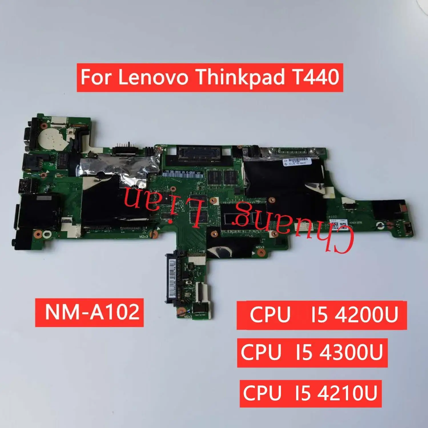 Материнская плата для ноутбука Lenovo Thinkpad T440 VIVL0 NM-A102 с процессором I5 4300U/4200U/4210U DDR3 4G