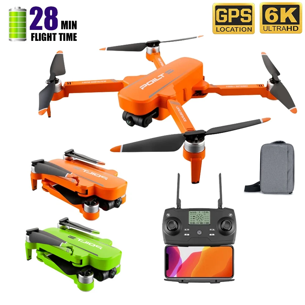 Jjrc X17 Rc Drone 6k Gps Brushless Twoaxis Gimbal Dual Camera 1km Longdistance 30min