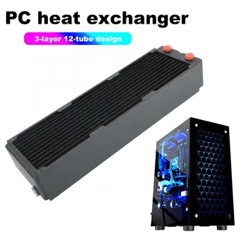 

Computer Water Cooling 3-layer 65MM Copper Heat Sink CPU Cooler for PC Accessory New