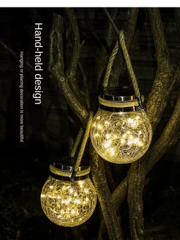 

LED Solar Lamp Waterproof Outdoor Garden Layout Balcony Glass Crack Decorative Street Lamp Outdoor Spot Light Landscape Lighting