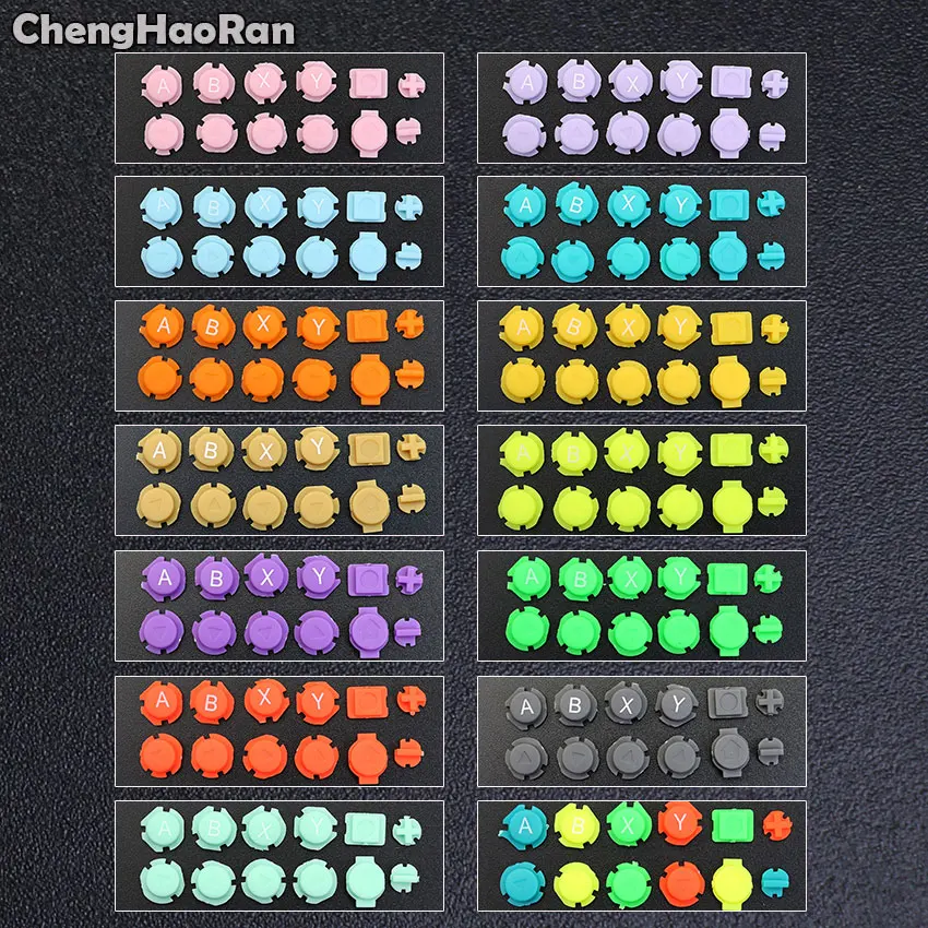 Chenghaoran 1Set Di Direzioni Colorate Abxy Trigger Keys Pulsanti Joystick Per Nintendo Switch Ns Nx Joy-Con Controller Sinistro Destro