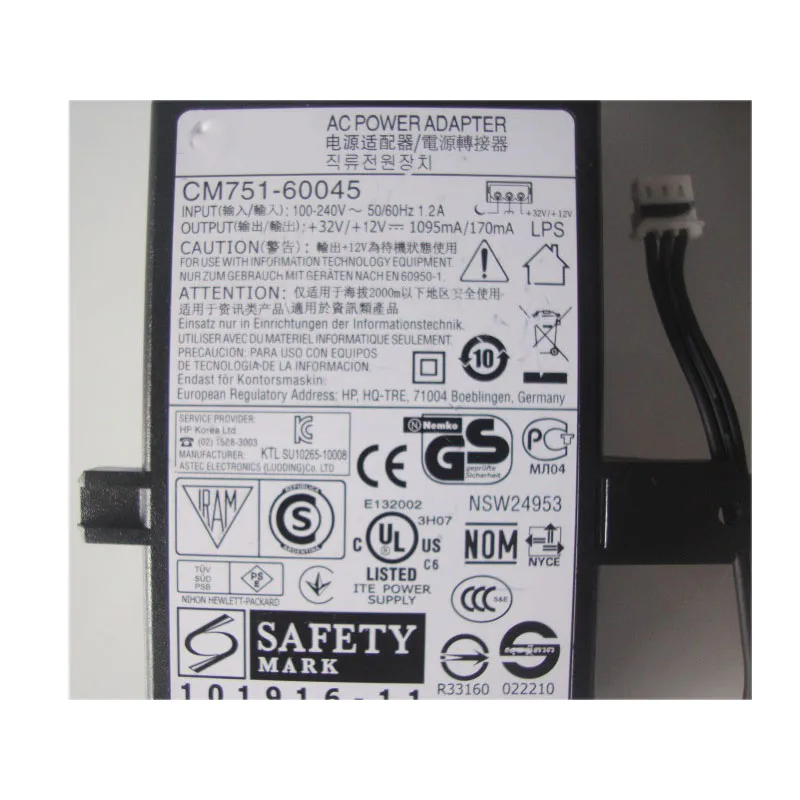 Оригинальный источник питания для HP OFFICEJET PRO 8100 8600 8500 8610 принтер 8620 8625 8630|adapter for hp|for