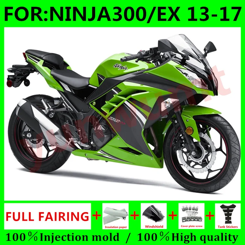 Комплект обтекателей для мотоцикла из ABS под давлением 100% подходит Kawasaki NINJA300 Ninja EX