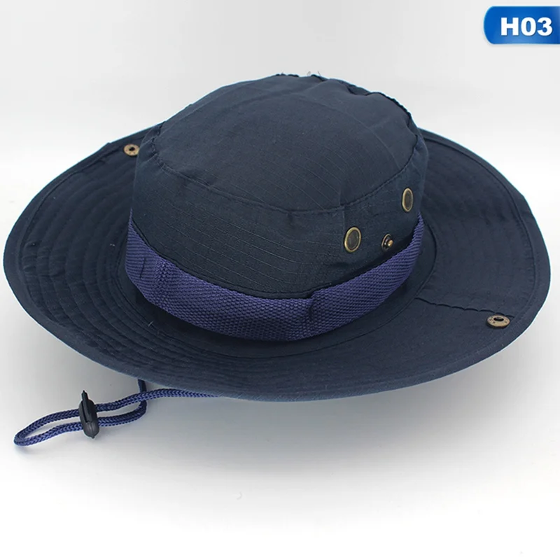 Amy Green Bucket Hat Outdoor Men Fishing Hunting Military Safari Boonie Hat  Panama Cotton Unisex Women Summer Bob Sun Camo Hats