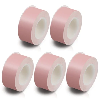 

5PK for TEPRA Lite Tape Thermal Label Pink Color Small Adhesive Sticker Compatible for King Jim TEPRA LR20C LR30C LR5C Printing