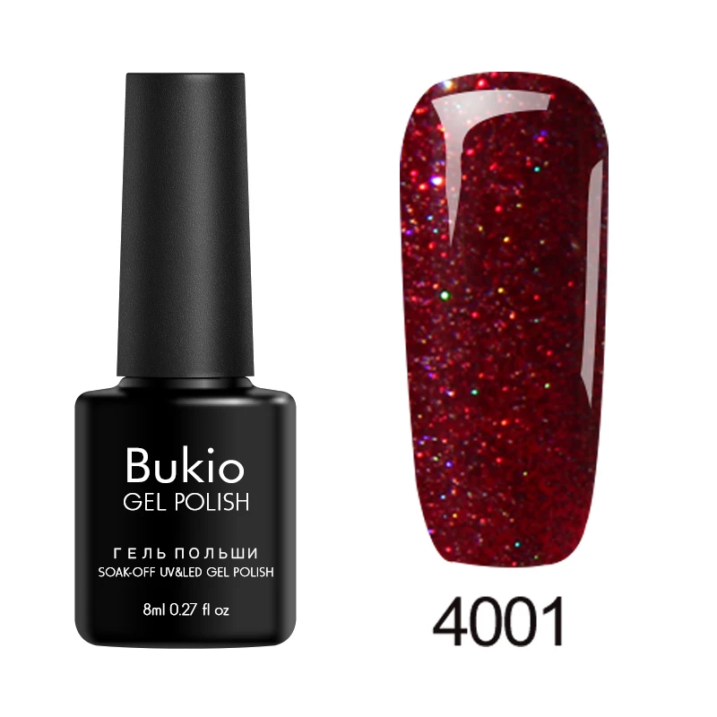 Bukio, неоновый УФ Гель-лак, лак для ногтей с УФ-подсветкой, долговечный лак для ногтей, яркий неоновый цвет, отмачиваемый, лаки для ногтей, лак для ногтей - Цвет: B8-4001