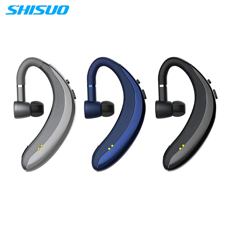Беспроводные наушники SHISUO с Bluetooth 5 0 спортивные деловые ушным крючком гарнитура