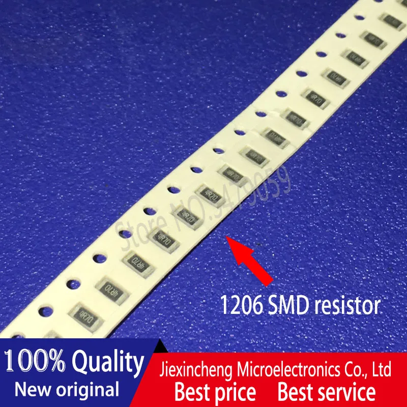 

(100pieces) 1206 SMD Resistor 270 ohm 270R 271 470 ohm 470R 471 200 ohm 200R 201 4.7 ohm 4.7R 4R70.25W 1/4W chip resistor