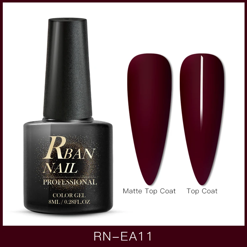 S07814 RBAN NAIL 8 мл цветной УФ-гель для ногтей матовое верхнее покрытие Гибридный гель для ногтей замачиваемый долговечный лак для ногтей гель лак Инструменты - Цвет: S07814