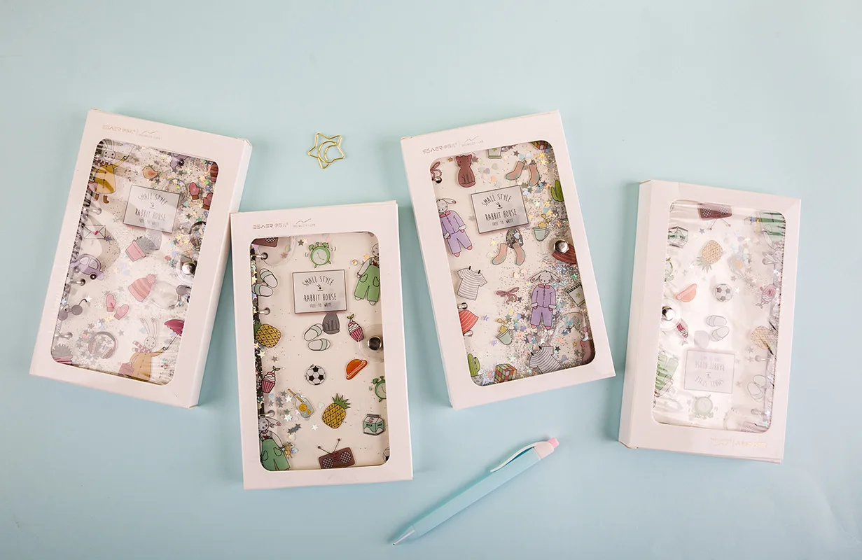 Блокнот с блестками Bullet Journal Binder Agenda DIY милый блокнот план заметки Офис школа студент канцтовары для девочек