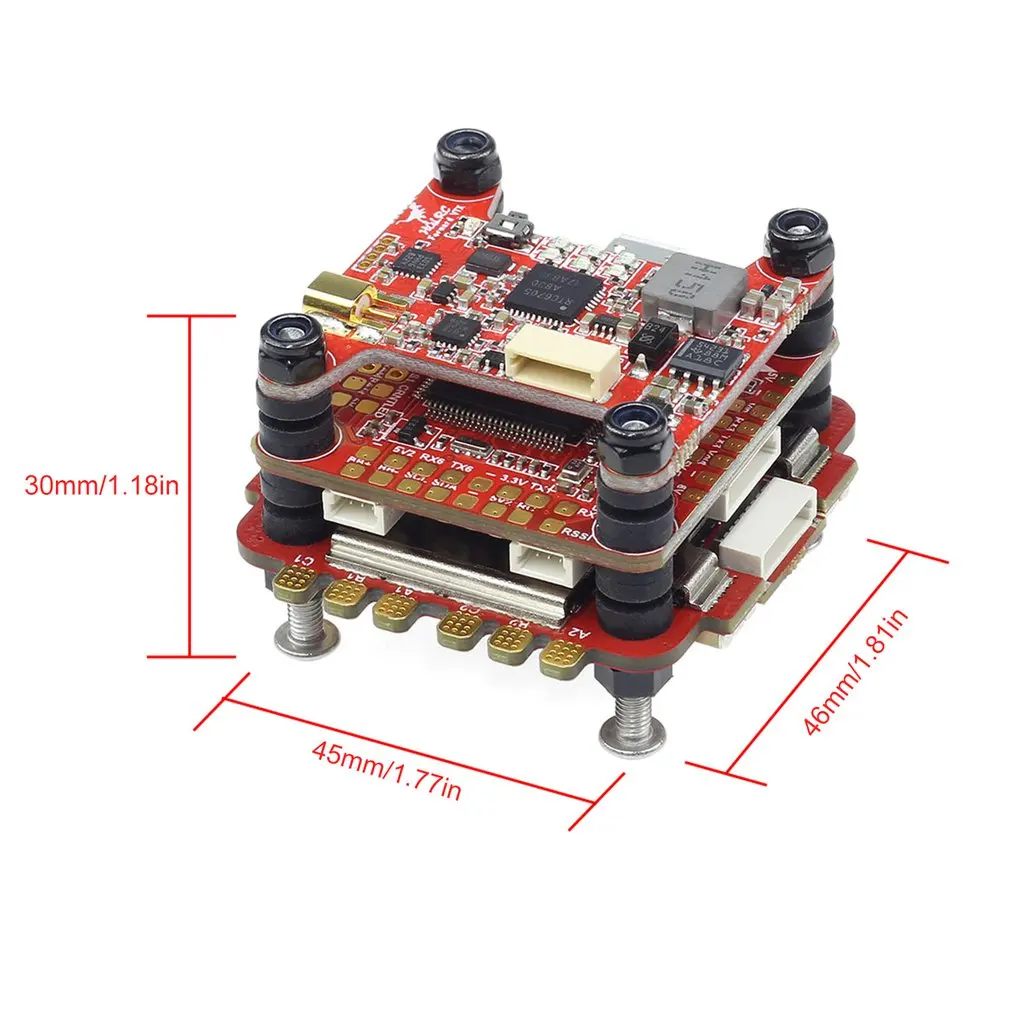 HGLRC вперед 65A 3-6S L431 BL32 4 в 1 ESC+ FD765-VTX F7 FC управление полетом для FPV гоночных дронов аксессуары