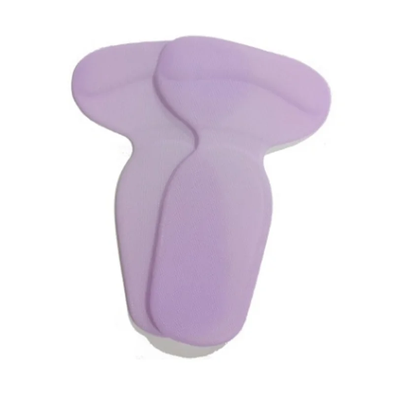 light purple Силиконовые высокий каблук вкладыш сцепление сзади; размеры стельки мягкий коврик Подушечка Для стопы - Color: light purple