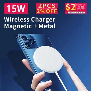 

15W Magnetic Wireless Charger Stand QI Charging for iPhone 12 Pro Max 12 Mini Fast Charging for Sumsung Xiaomi PD Quick Charger