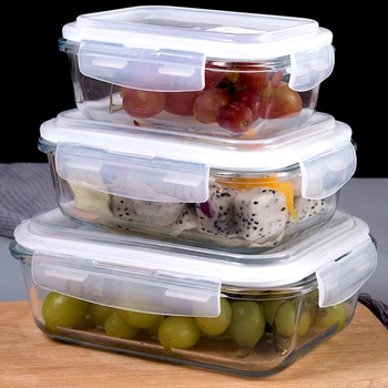 

2 Pcs Lunch Box Durable Practical Heatproof Plain Nontoxic Portable Container Box for Picnic Work Home