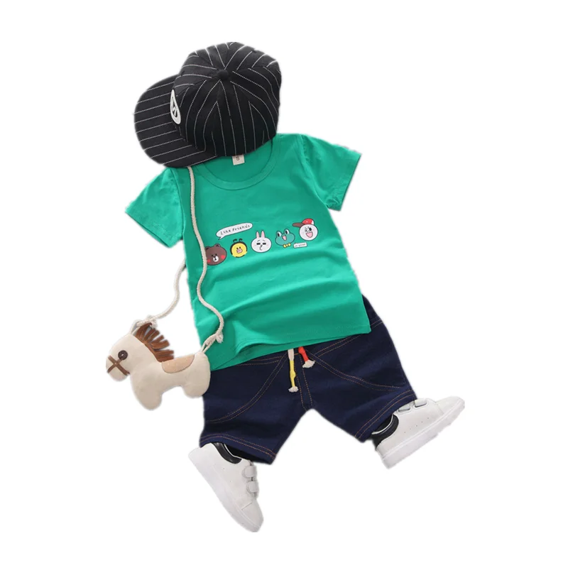 

Summer Baby Boy Girls Clothing Children Cartoon Pattern T Shirt Shorts 2Pcs/sets Toddler Casual Clothes Suit Kids Outing Costume