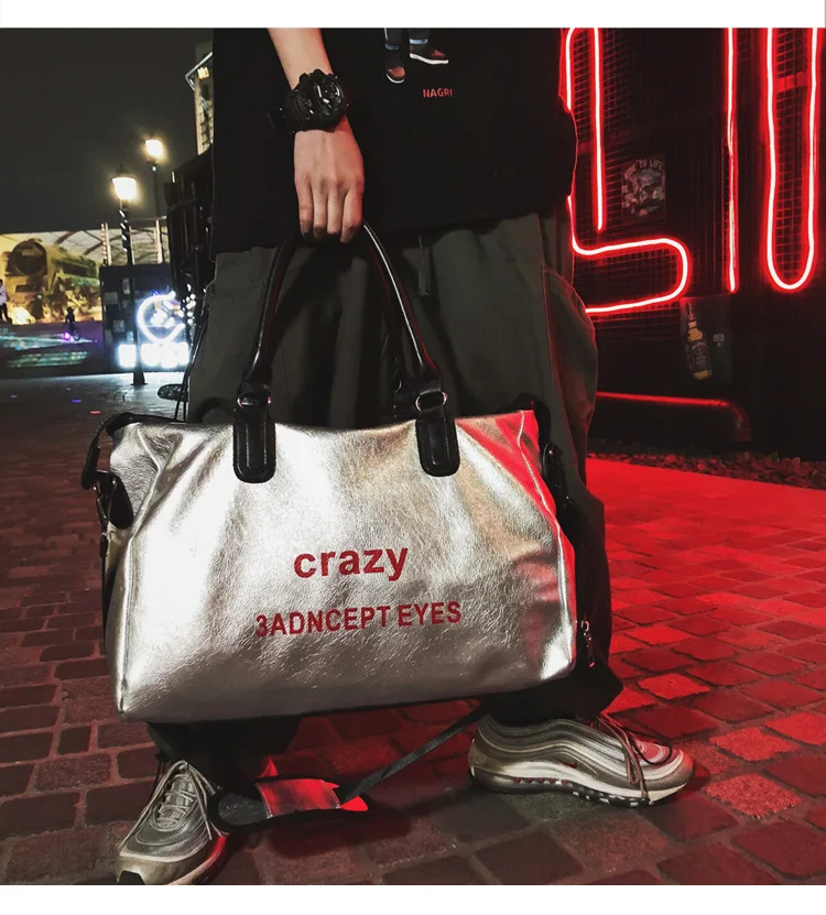 

2020 New Network Red Envelope Short-Distance Travel Bag Female Portable Mass Duffel Bag Simple chu cha bao Gym Bag