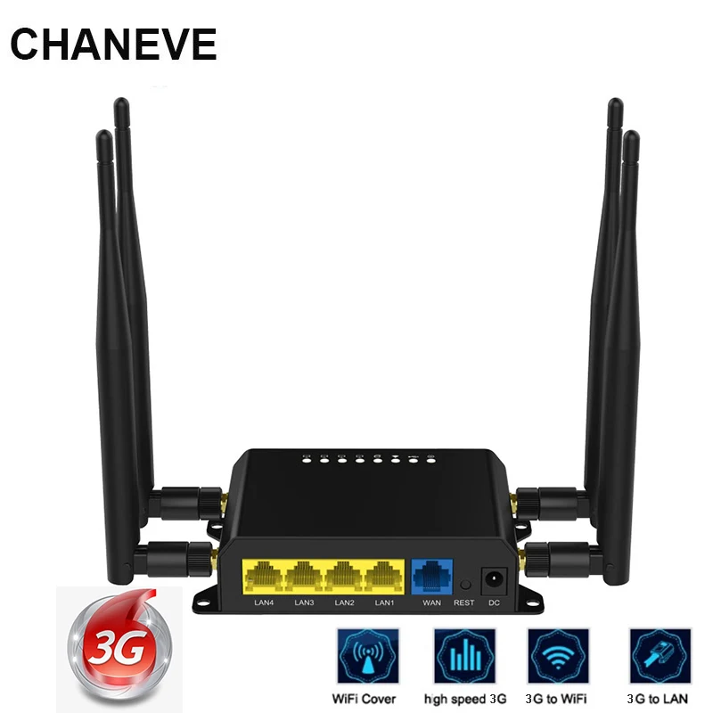 Маршрутизатор Wi Fi CHANEVE OpenWRT 300 Мбит/с 3G WCDMA UTMS HSPA|Беспроводные роутеры| |