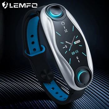 

LEMFO Smart Watch Men Wireless Earphone Bluetooth 5.0 Heart Rate Blood Pressure Monitor Music Play Smart Watch Women