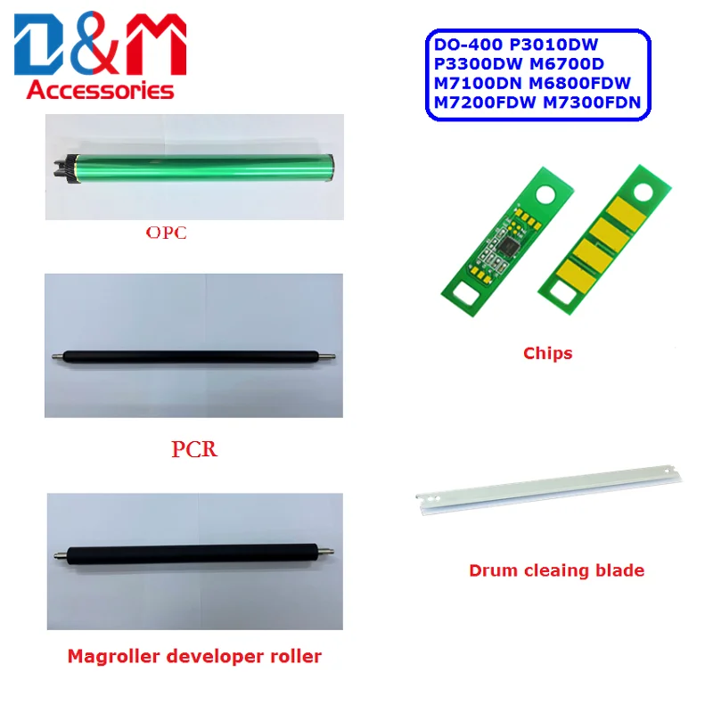 1 комплект набор для мойки микросхем OPC PCR mag-roller DO-400 Pantum P3010DW P3300DW M6700D M7100DN M6800FDW M7200FDW