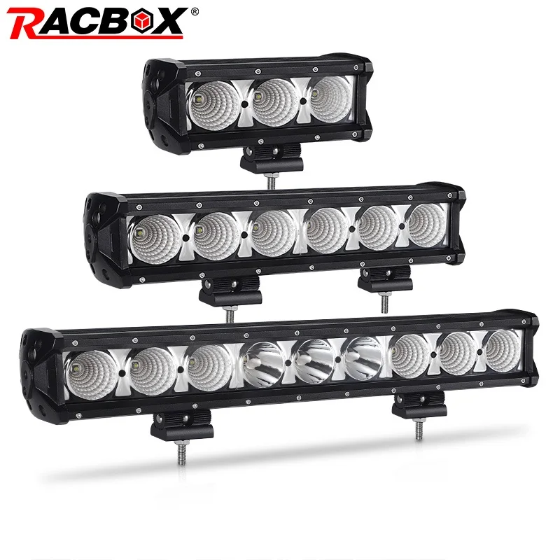 Сверхъяркая Однорядная Светодиодная панель рабочего освещения 8 14 20 27 34 40 дюймов