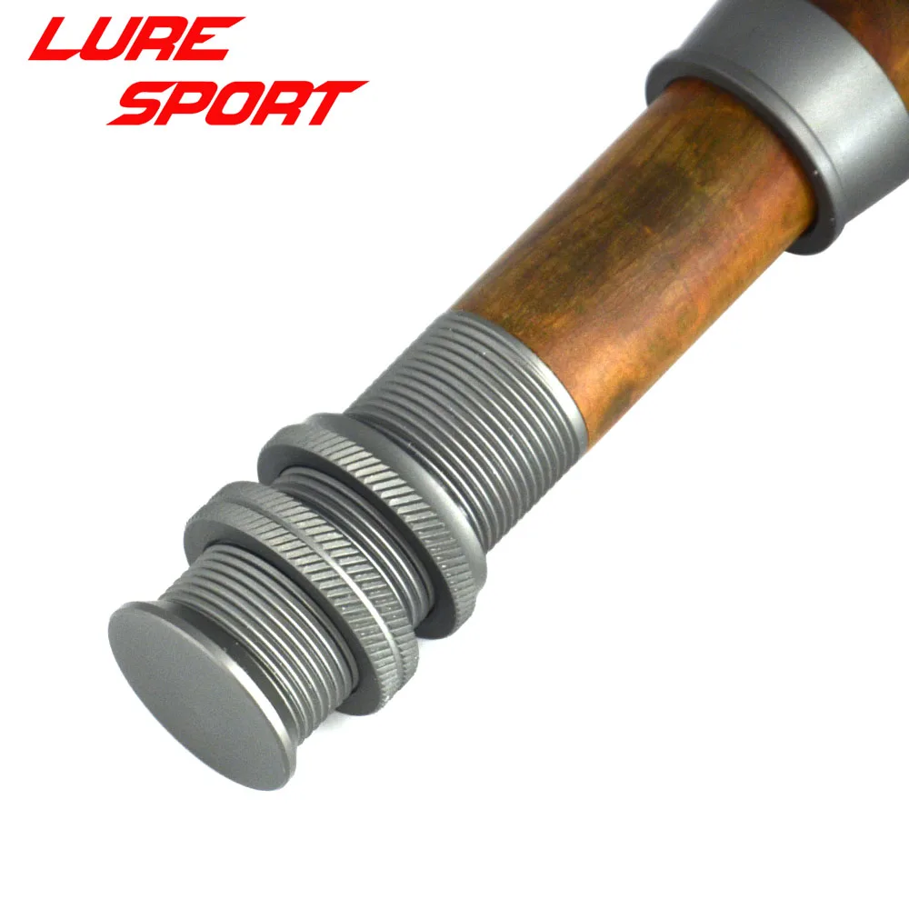 LureSport алюминиевая нахлыстовая катушка для древесины Размеры 10 мм матовая серая