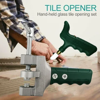 

Professional Cut Opener Kit for Glass Tile Ceramic Adjustable Hand-held Large Roller Glass Cutter S7