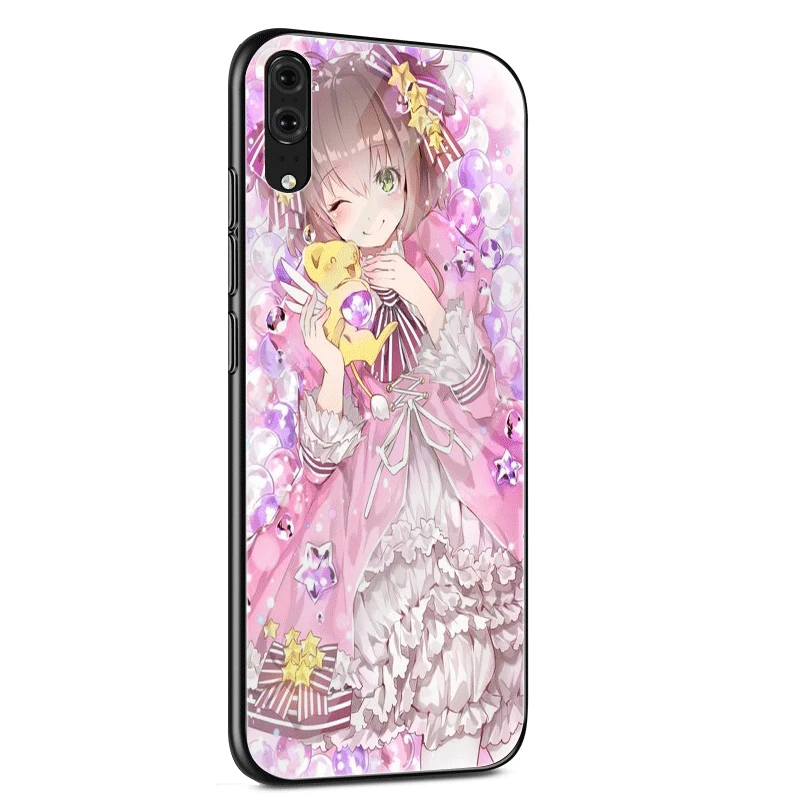 Чехол стекло для huawei P30 P20 P10 Honor 9 10 mate 20 Pro Lite 7A 8X Y9 Y6 P Smart Cover аниме Cardcaptor Sakura - Цвет: G1