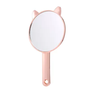 

Makeup Hand Mirror Round Cosmetic Mirror Ladies Beauty Dresser Make up Mirror All-round Handheld Mirror Women Beauty Tool