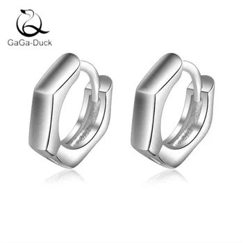 

New Fashion Jewelry 925 Sterling Silver Simple Glossy Personality Smooth Geometry Temperament Women Popular Dangle Earrings E251