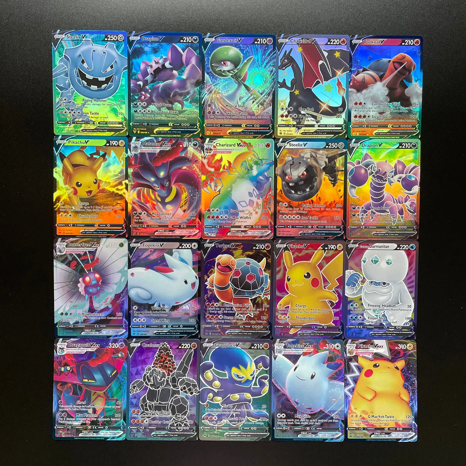 100pc Pokemon Cards Vmax Tag Team Shining Cards Pokemon Booster Box