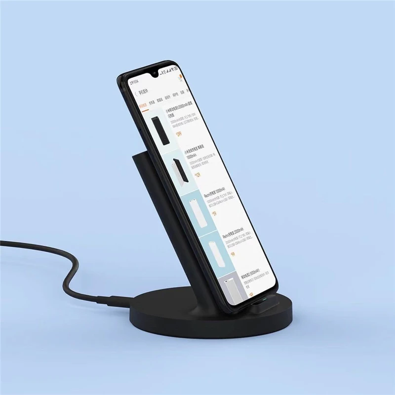 Оригинальное вертикальное Беспроводное зарядное устройство Xiaomi 20 Вт