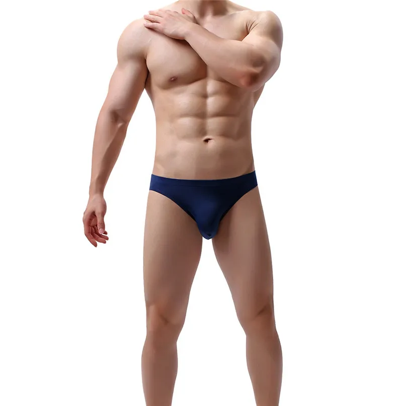 Fashion Soft Briefs Men Sexy Underwear Knickers Shorts Underpants Home Triangle Pants Panties #2l29 (2)
