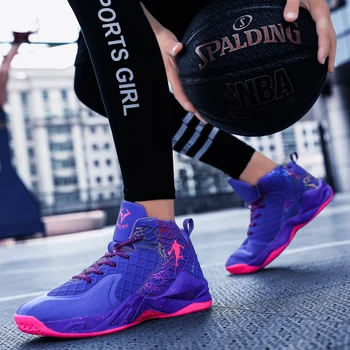 

Professional Women Men Basketball Shoes Breathable Sneakers Teenager Shoes Basketball Hombre Ankle Basketball Sports Shoes