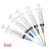 Five 5ml screw-type syringes + 1.5 inch plastic steel dispensing tip 14/15/18/21/22G each, which can be screwed to the syringe ► Photo 1/5