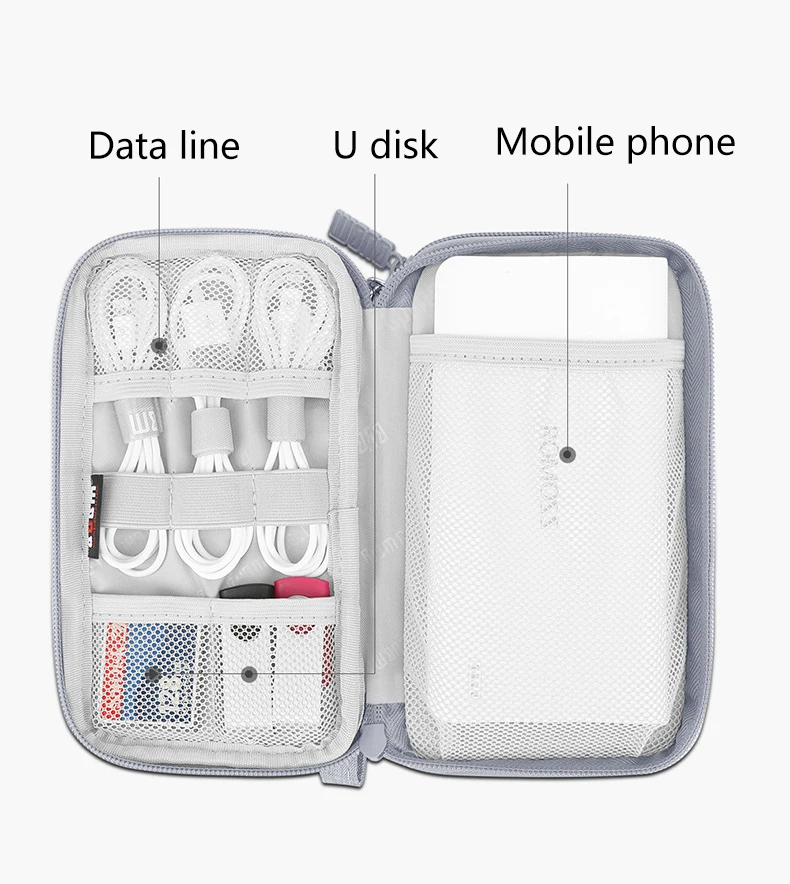 1 шт. многофункциональная дорожная сумка для проводов цифровая сумка для хранения мобильных телефонов power наушники провод U диск для хранения кабелей сумка