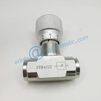 

STB-G1/2 STB series 1/2" Bi-Directional flow restrictor Carbon steel flow control valve for hydraulic system