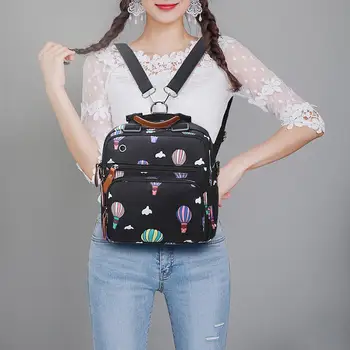 

Waterproof Mummy Diaper Bag Hot Air Balloon Print Large Nursing Travel Maternity Backpack Stroller Baby Nappy Bag Organizer Bag