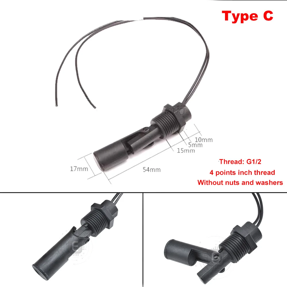 liquid level sensor water level switch horizontal float sensor switch side mount liquid water level sensor controller automatic water pump controller tank pool