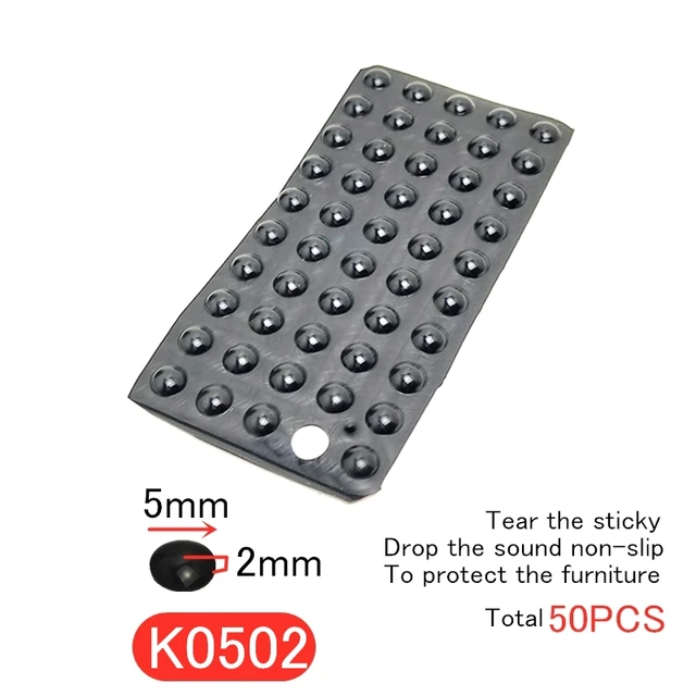 1Set Hemisphere Silicon Rubber Door Stopper Self Adhesive Furniture Bumper Damper Buffer Durable Black Anti Slip Feet Pads Dampe K0502