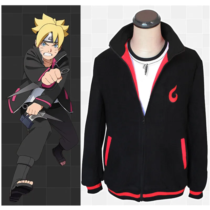 

Halloween party Anime cosplay Naruto Uzumaki Boruto Fleas Cosplay Thick cotton Costume Boruto Casual Hoodie Daily Jacket