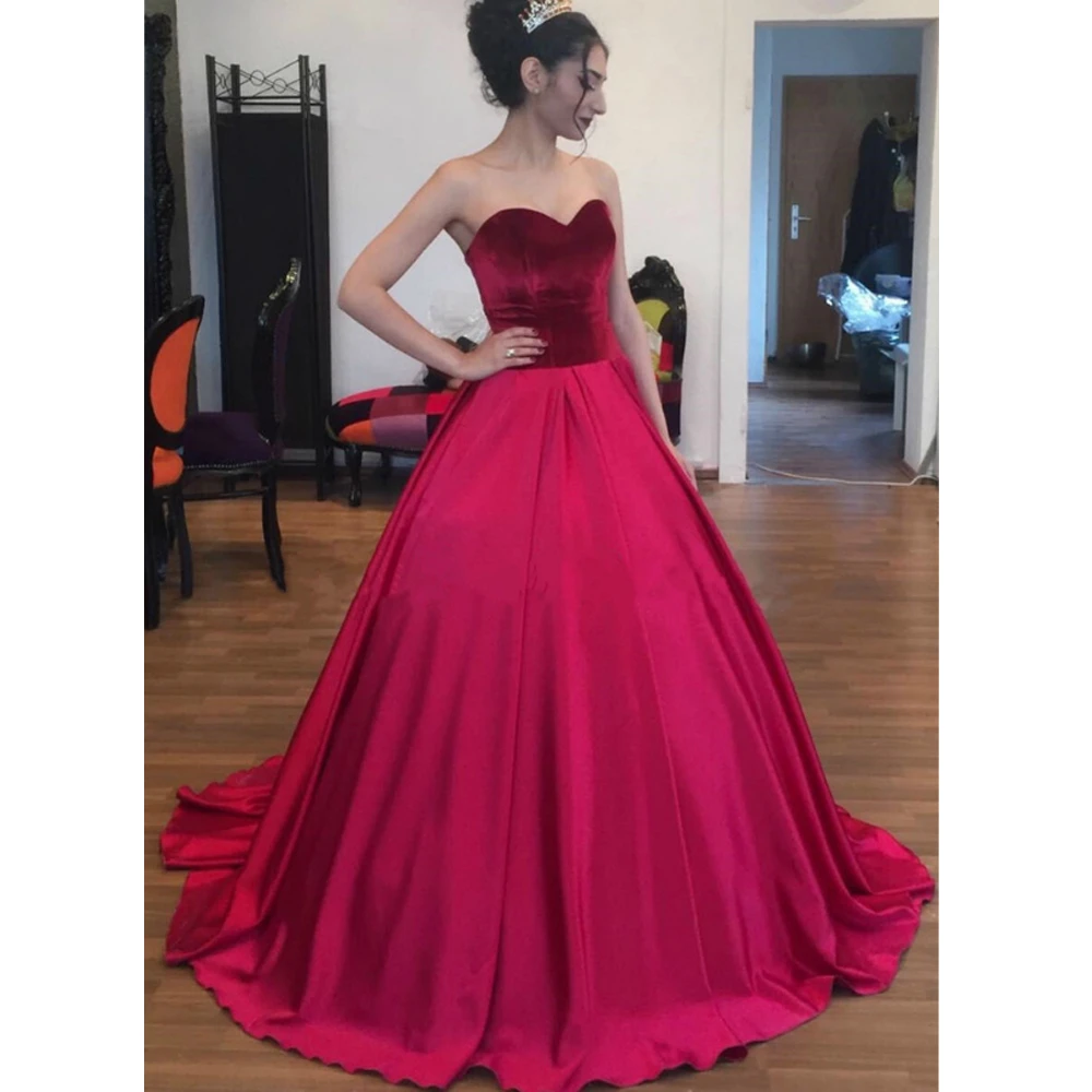 velvet quinceanera dress