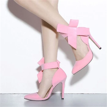 

Women High Heel Gladiator Pump Woman Sexy Shoes Ladies Autumn Spring Thin Heel Wedges Black Pink 2019 New Fashion Free Shipping