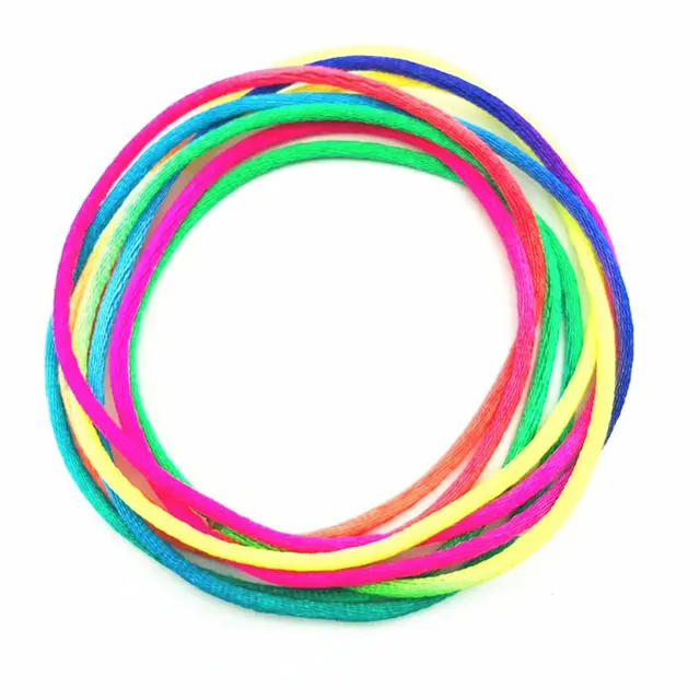 HX5D 3PCS Kids Rainbow Colour Fumble Finger Thread Rope String Game Developmental Toy 6