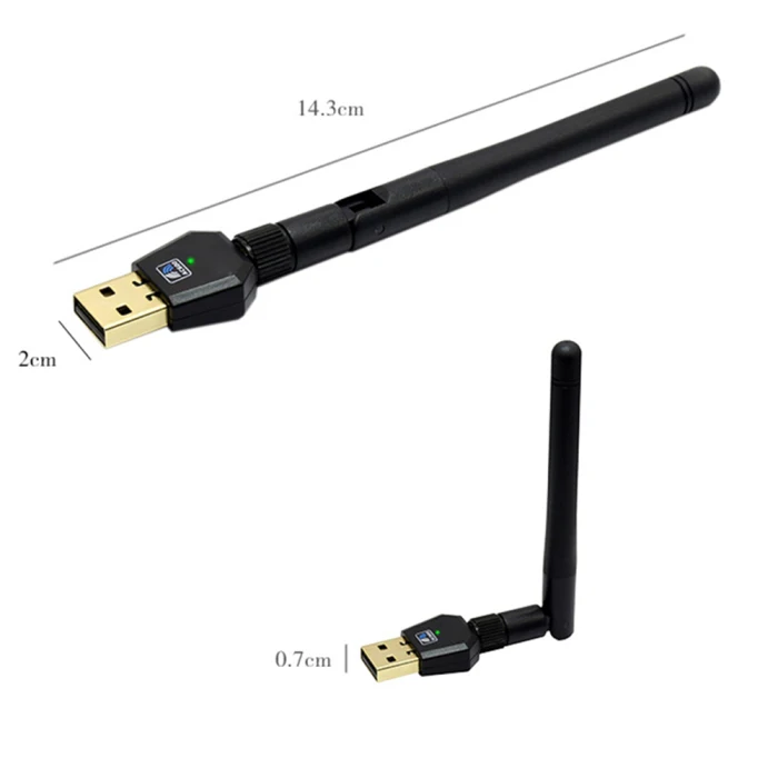 Wifi антенна сети карта Двухдиапазонная 600 Мбит/с USB 2,4G 5,8G адаптер для домашнего офиса FKU66
