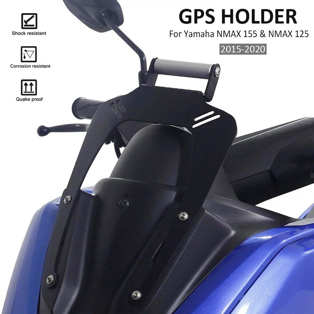 NEW Motorcycle Parts For YAMAHA N-MAX NMAX 125 155 Navigation Bracket Holder GPS Phone Stand 2020-2015 2019 2018 2017 2016 semspeed nmax logo cnc motorcycle heat shield exhaust pipe muffler cover protector for yamaha nmax 155 2015 2020 n max 125 150