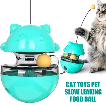 

Cat Toy Slow Leaking Food Ball Educational Tumbler Safe Durable Pet Supplies B99