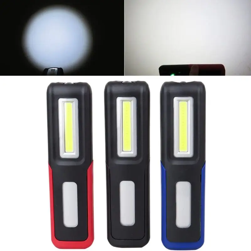 

COB XPE LED Work Light Outdoor Handheld Flashlight Portable USB Rechargeable Camping Torch Energy Saving Metal Adhesive With Hoo