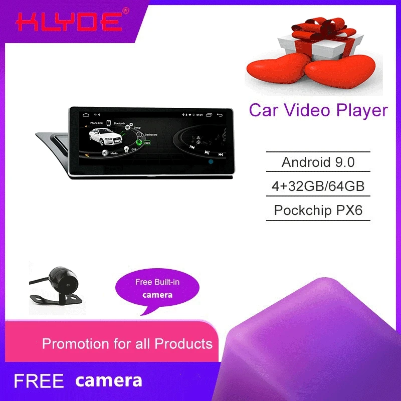 KD-1131klyde 10 25 дюймов Заводская Акция Android 9 0 PX6 6 ядер с WIFI Mirror link gps навигация для A4L